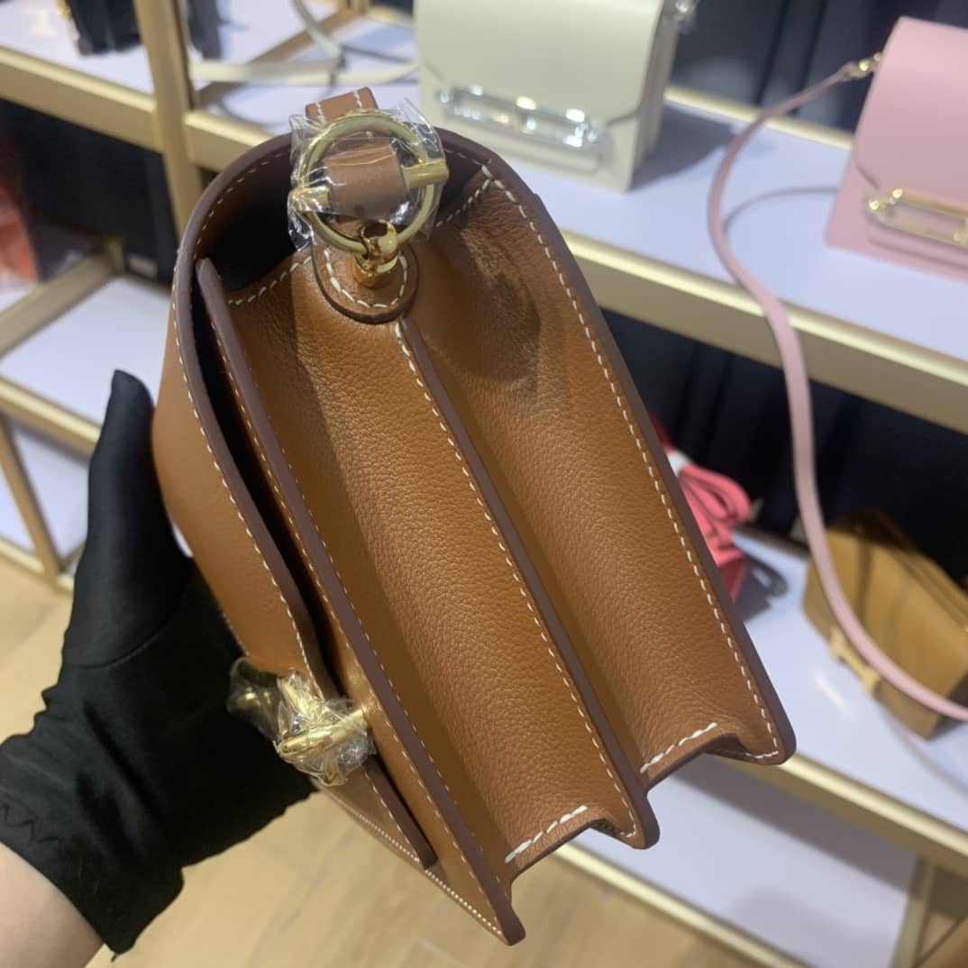 H**me5 Roulis Mini Sac Evercolor Calfskin Leather Crossbody Bag