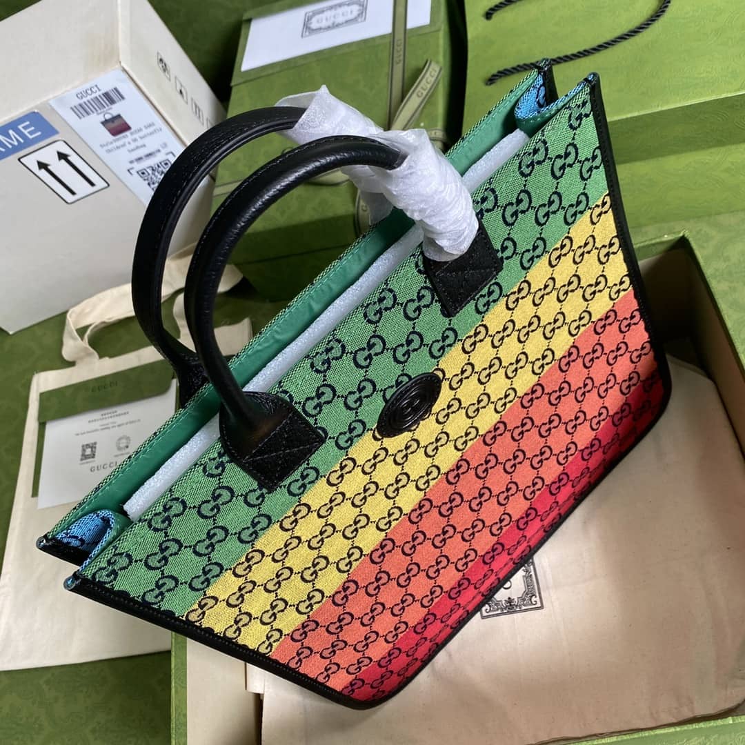 Gvc*1 GG Marmont Multicolor Tote Replica 550763