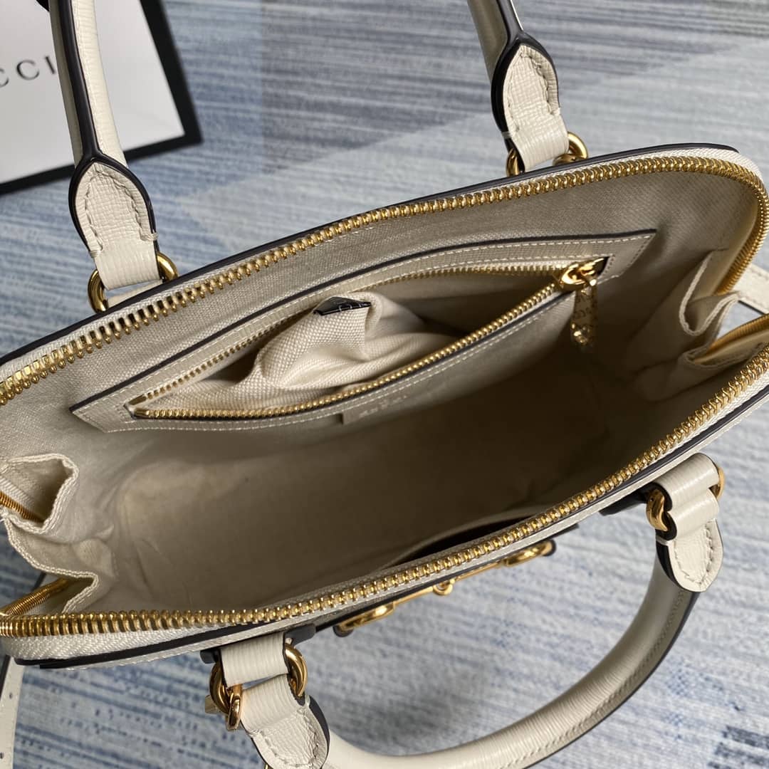 Gvc*1 1955 Horsebit Polkadot Handle Bag Replica 621220