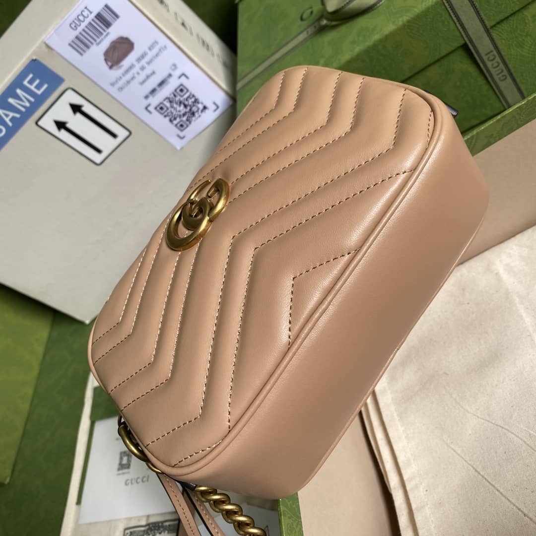 Gvc*1 GG Marmont Matelasse Mini Leather 448065 Replica Crossbody Bag