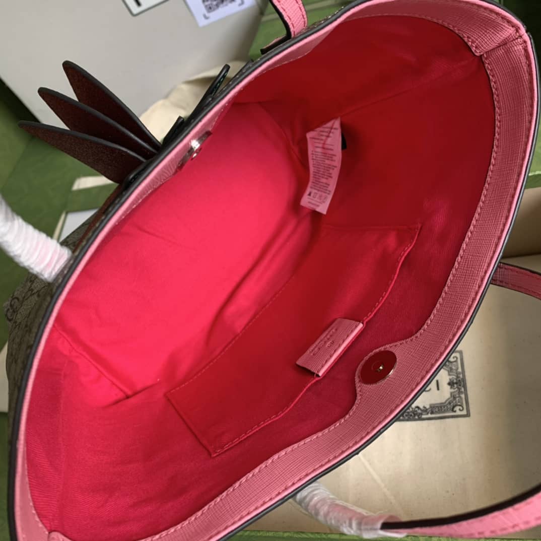 Gvc*1 GG Svp*me Strawberry Shopping Bag Replica 580840