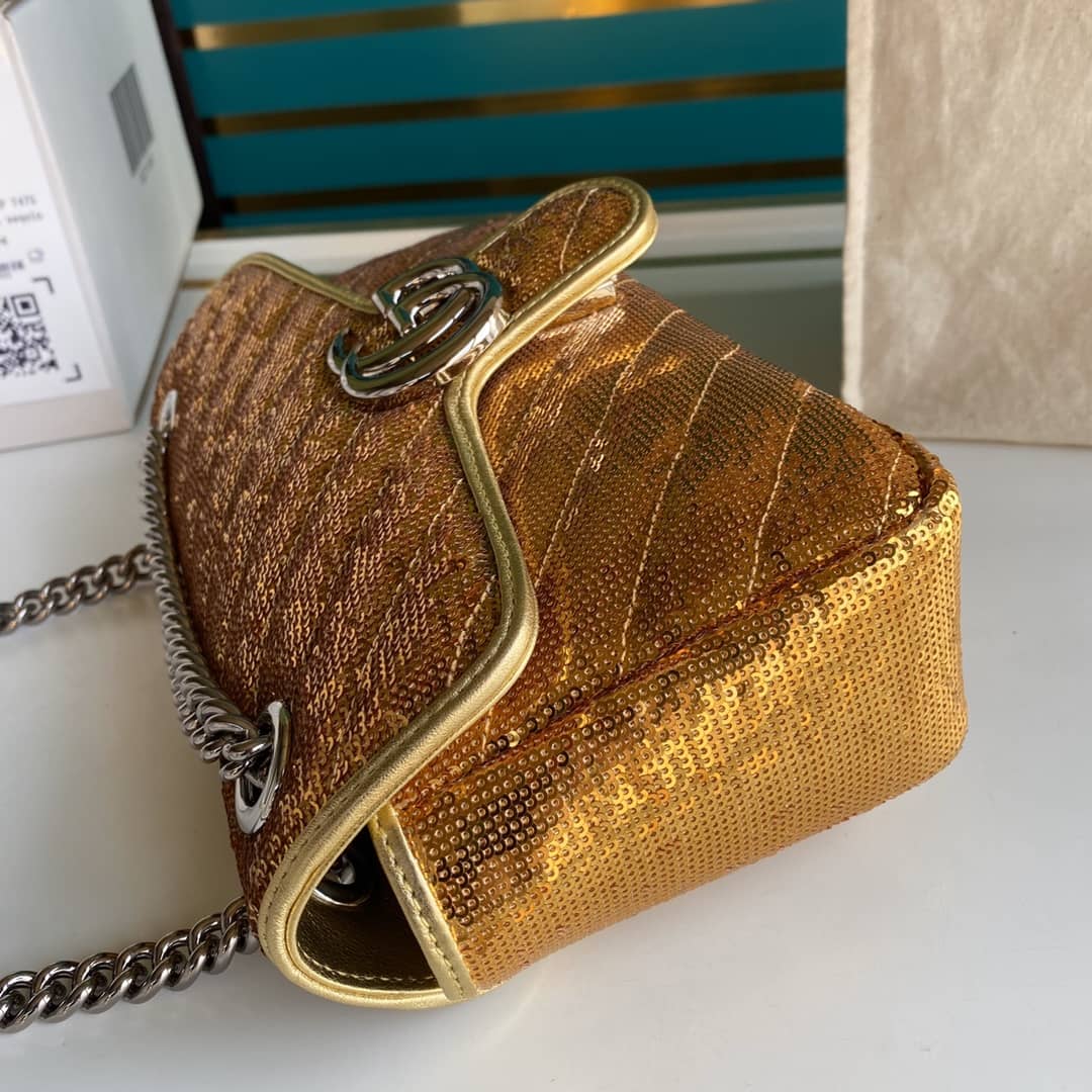 Gvc*1 Marmont GG Small matelassé Shoulder Bag Replica 443497