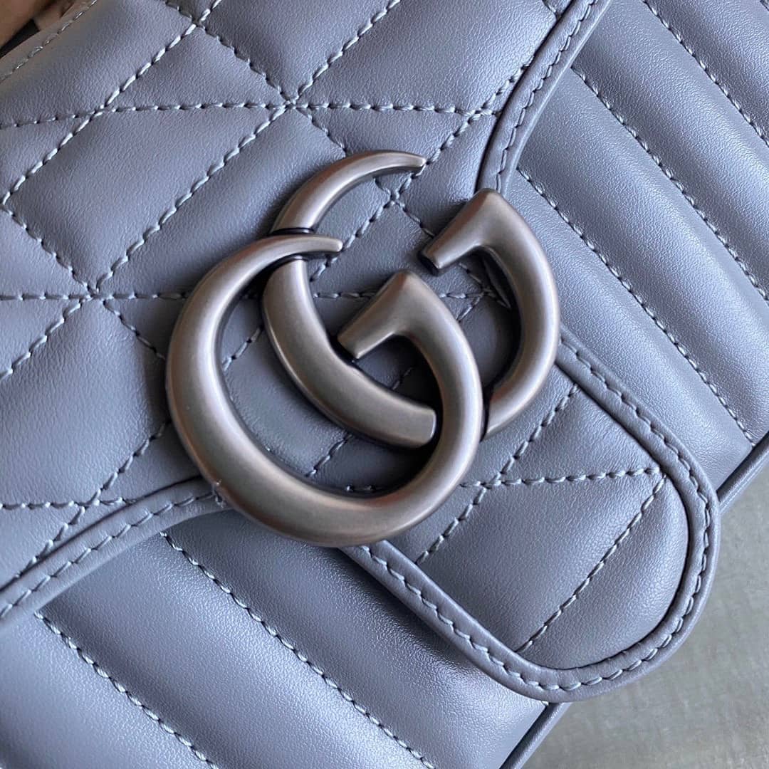 Gvc*1 GG Marmont Small Matelassé Leather 443497
