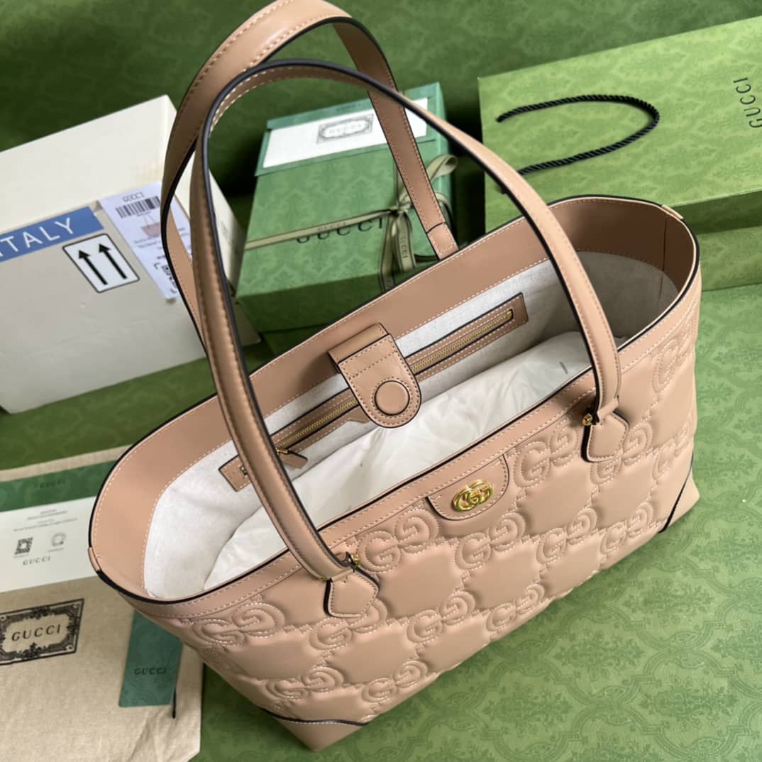 Gvc*1 GG Matelassé Leather Medium Tote Bag 631685 Replica