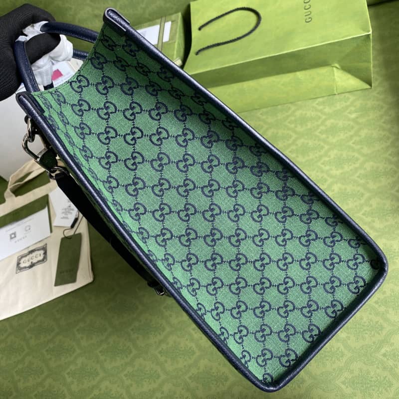 Gvc*1 Les Pommes Large Tote Replica Green 659980