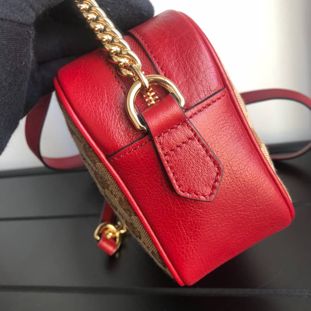 Gvc*1 GG Marmont Matelassé Mini Bag Replica Brown 448065