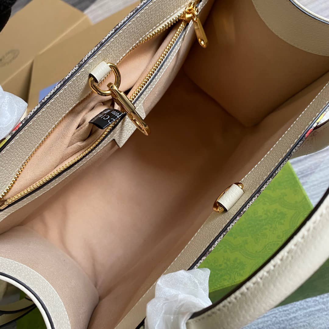 Gvc*1 Canvas GG Svp*me Small Tote Replica Gray 659983