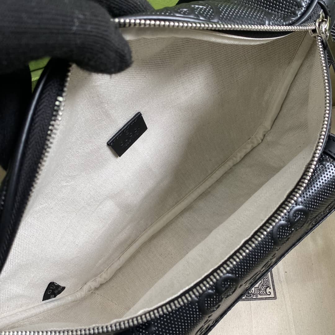 Gvc*1 GG Embossed Leather Belt Bag Bumbag Replica 645093