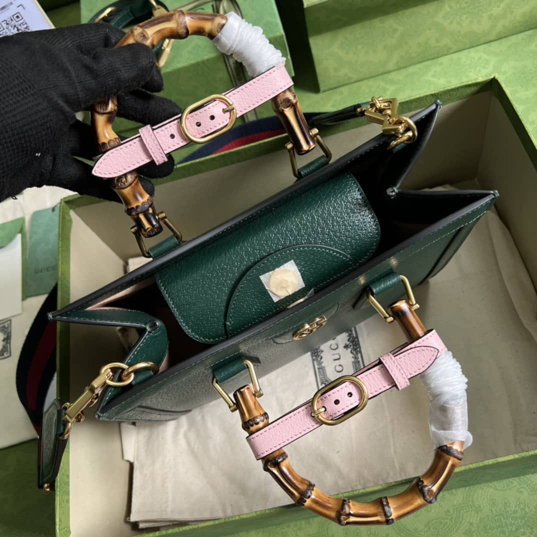 Gvc*1 Diana Small Tote Green 702721 Replica Bag
