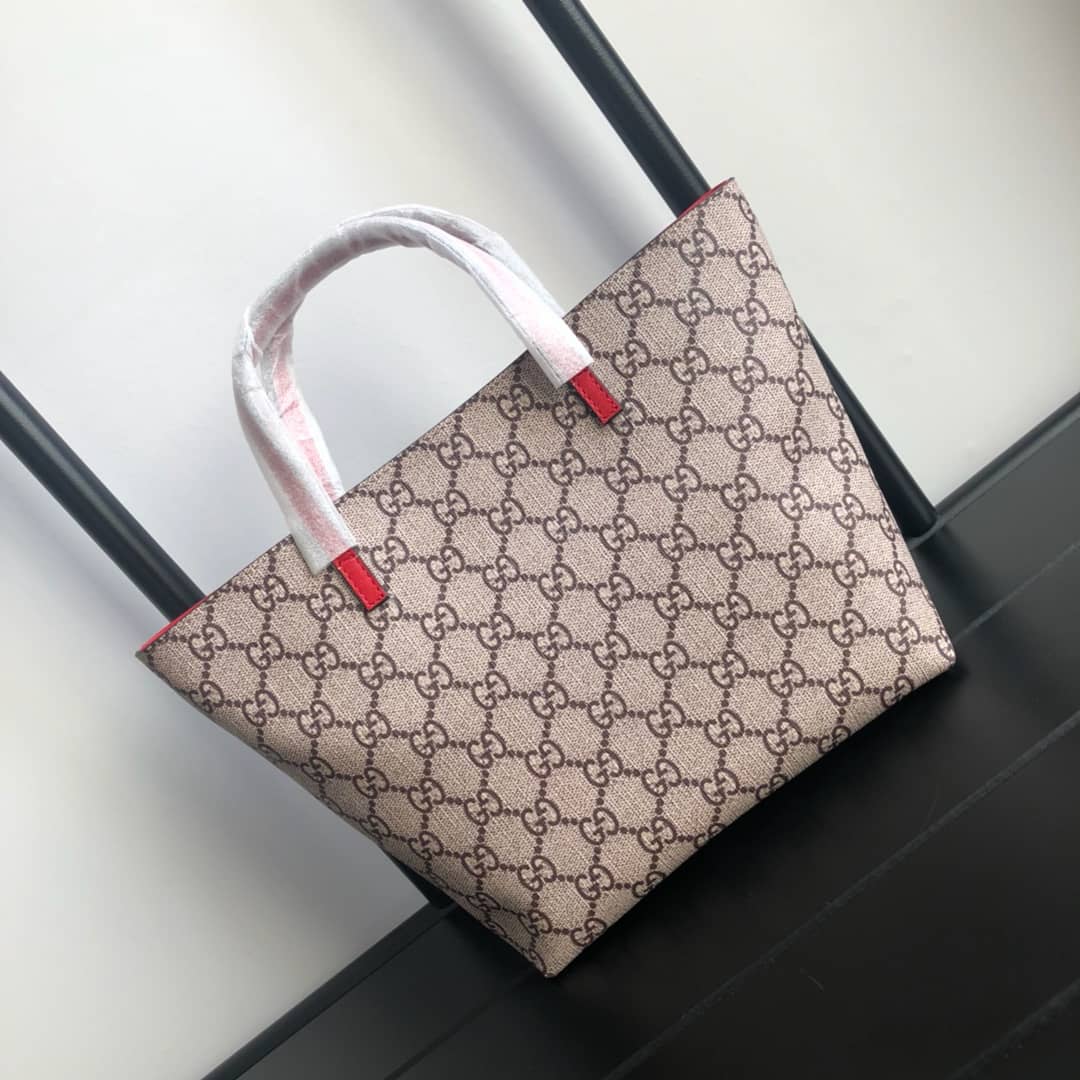 Gvc*1 Children GG Svp*me Canvas Replica Tote Brown 410812