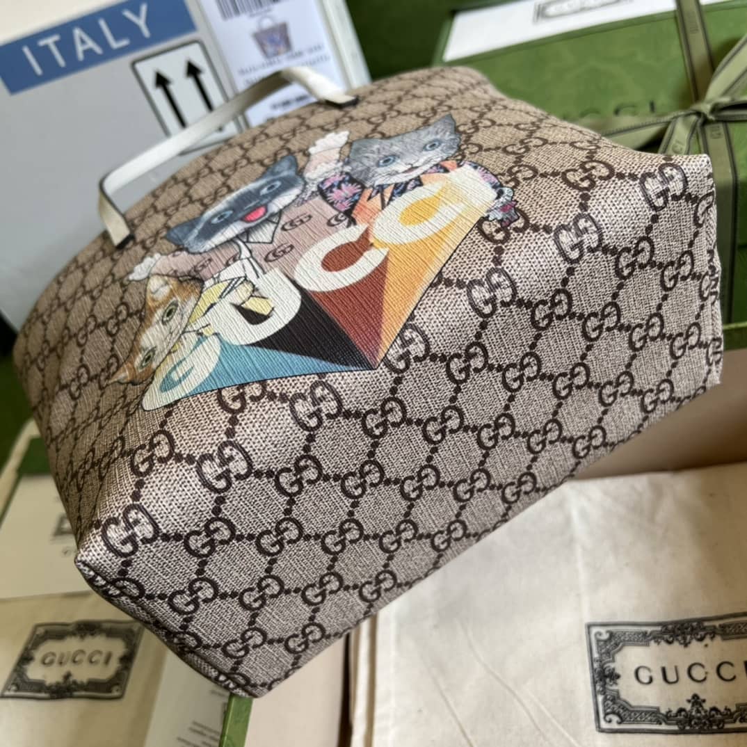 Gvc*1 Children Cat Print Tote 410812 Replica Bag