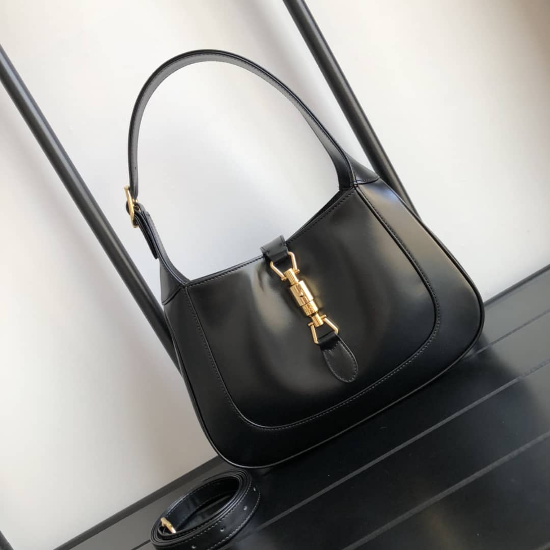 Gvc*1 GG Jackie 1961 Small Hobo Shoulder Bag Replica Black 636709