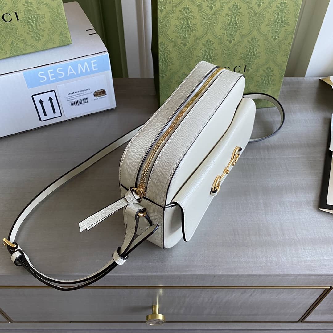 Gvc*1 Horsebit 1955 GG Crossbody Bag Replica White 645454
