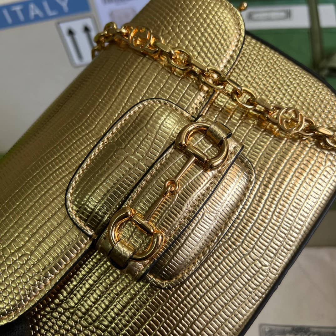 Gvc*1 Horsebit 1955 Lizard Mini 675801 Replica Shoulder Bag