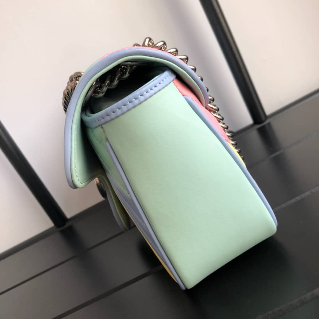 Gvc*1 GG Marmont Matelasse Shoulder Bag Replica Colorful 443497