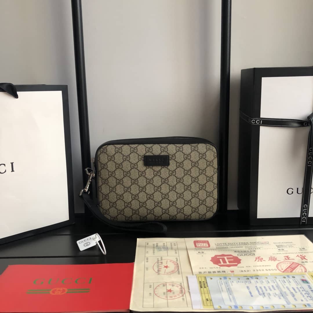 Gvc*1 GG Svp*me Wash Bag Replica Brown 495562