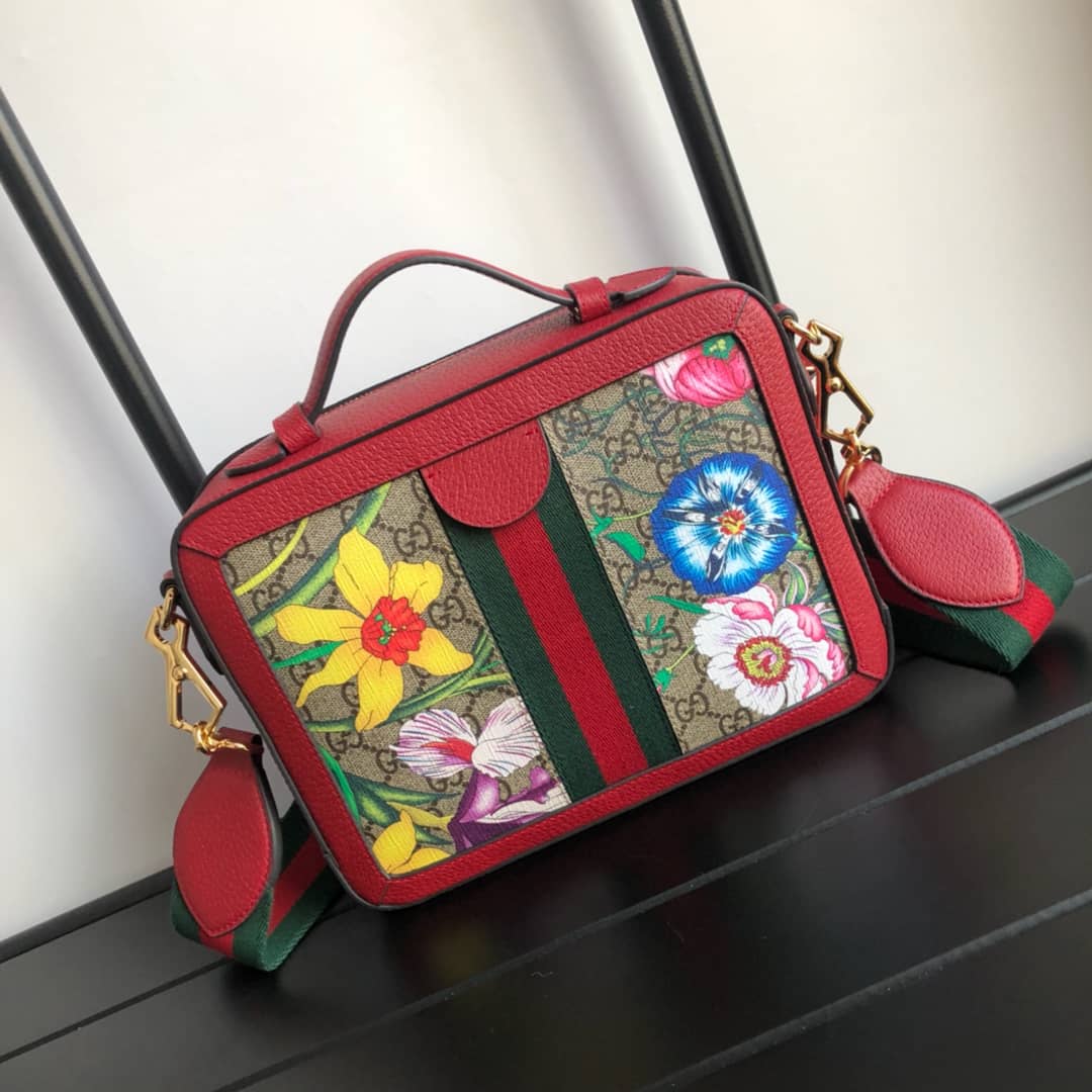 Gvc*1 Ophidia Small GG Shoulder Bag Replica Red 550622