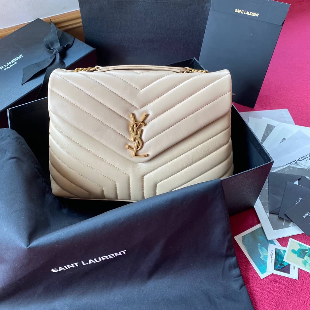 Y51 Loulou Medium Quilted “Y” Leather Replica Bag