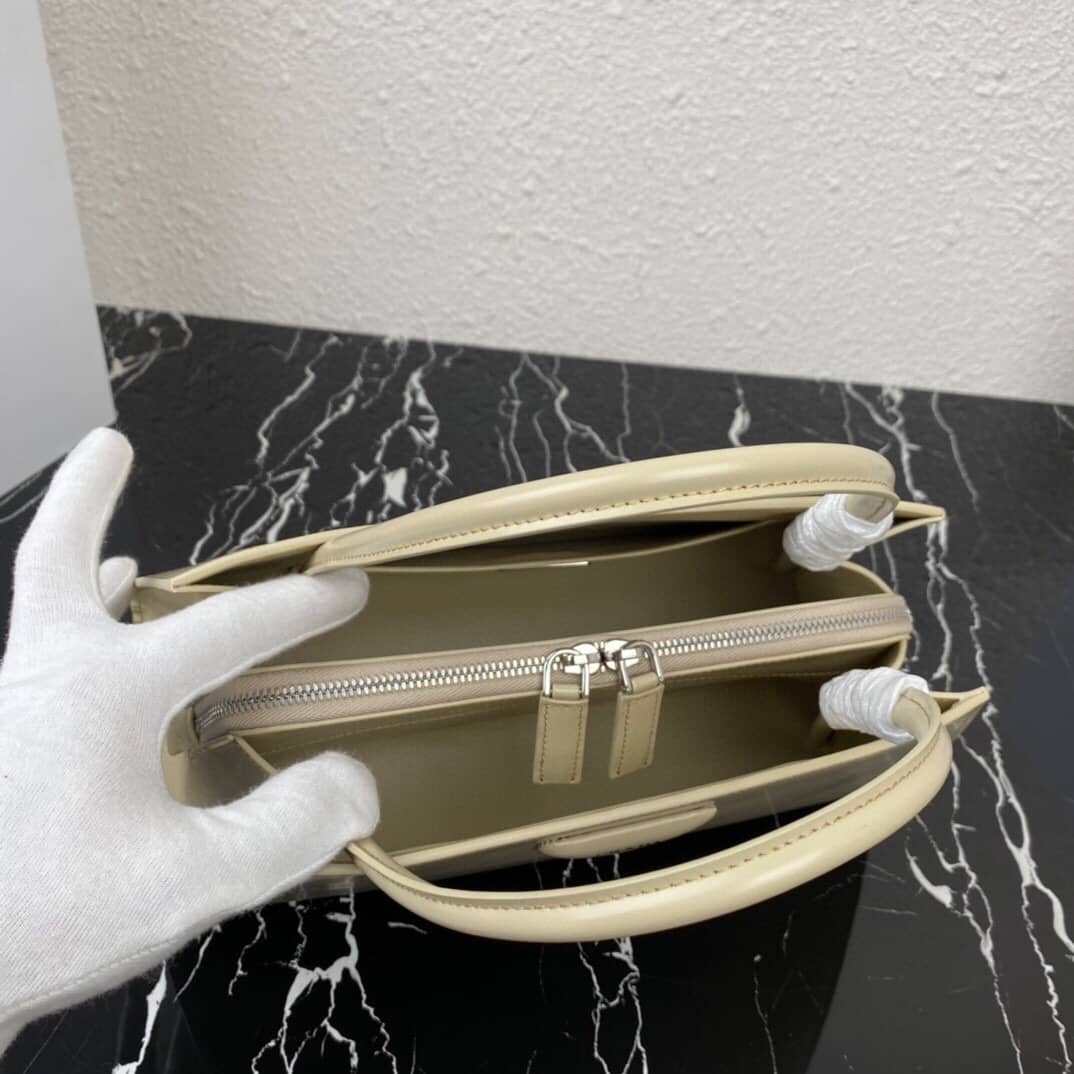 Pra*a Small Brushed Leather Replica Tote