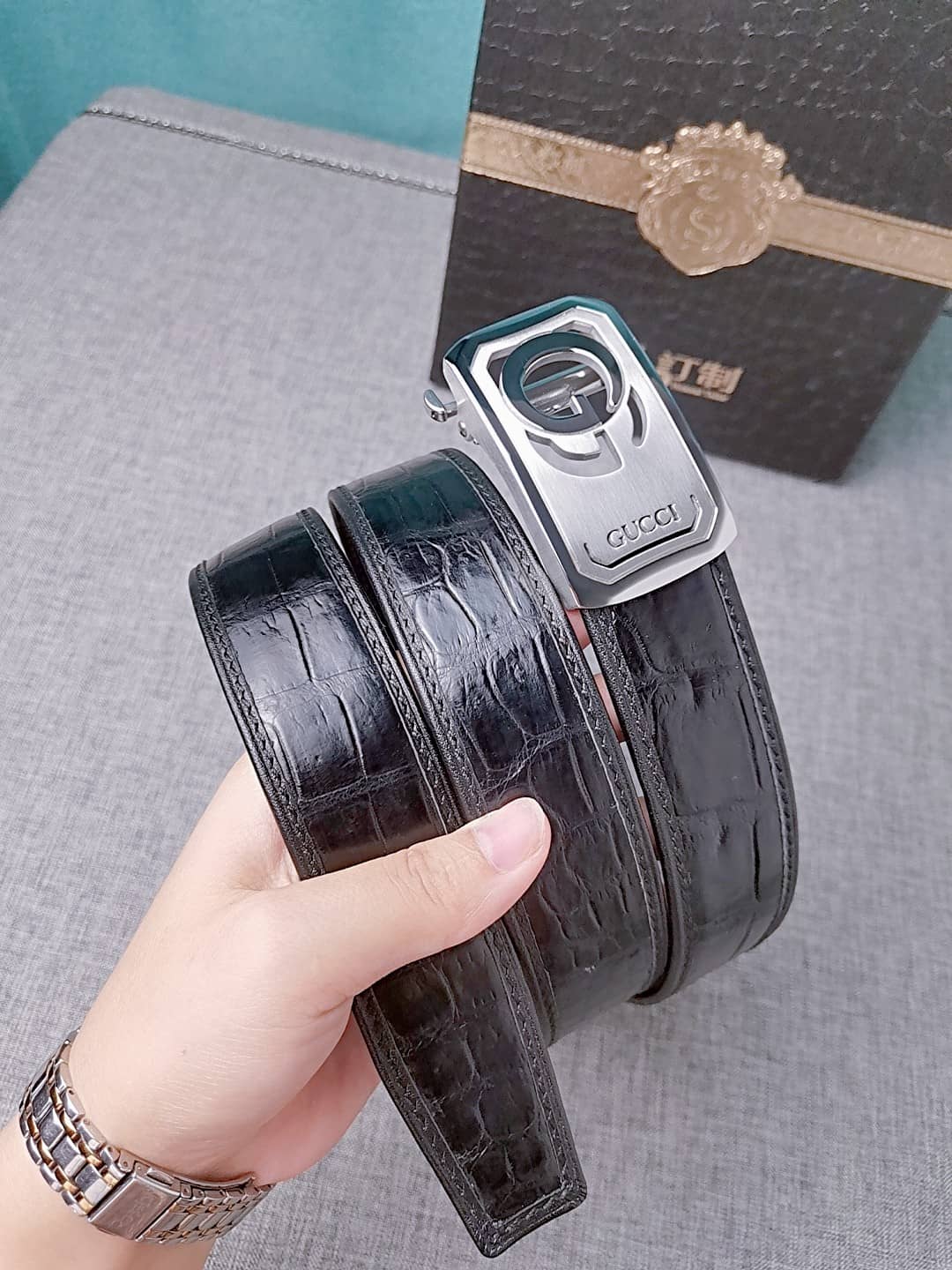 Knockoff Gvc*1 Logo Belt 34mm