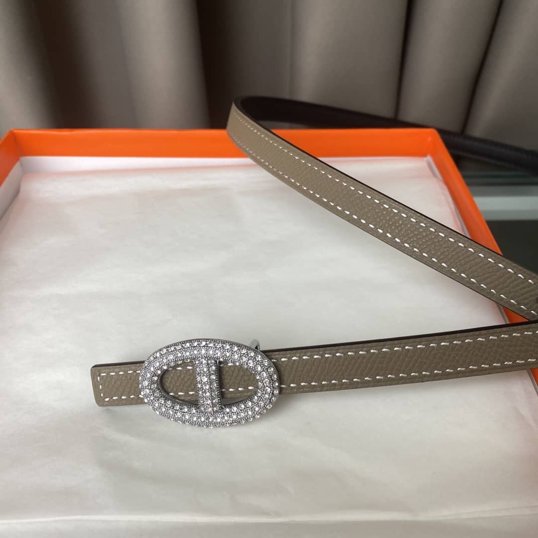 Knockoff H**me5 Logo Belt 13mm For Lady