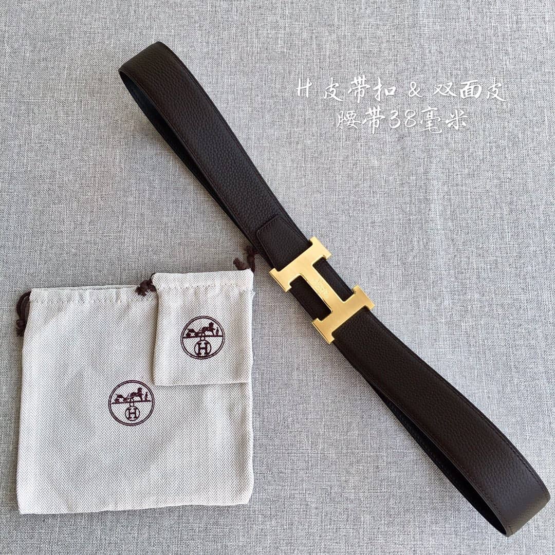 7 Star H**me5 Leather Belt 38mm
