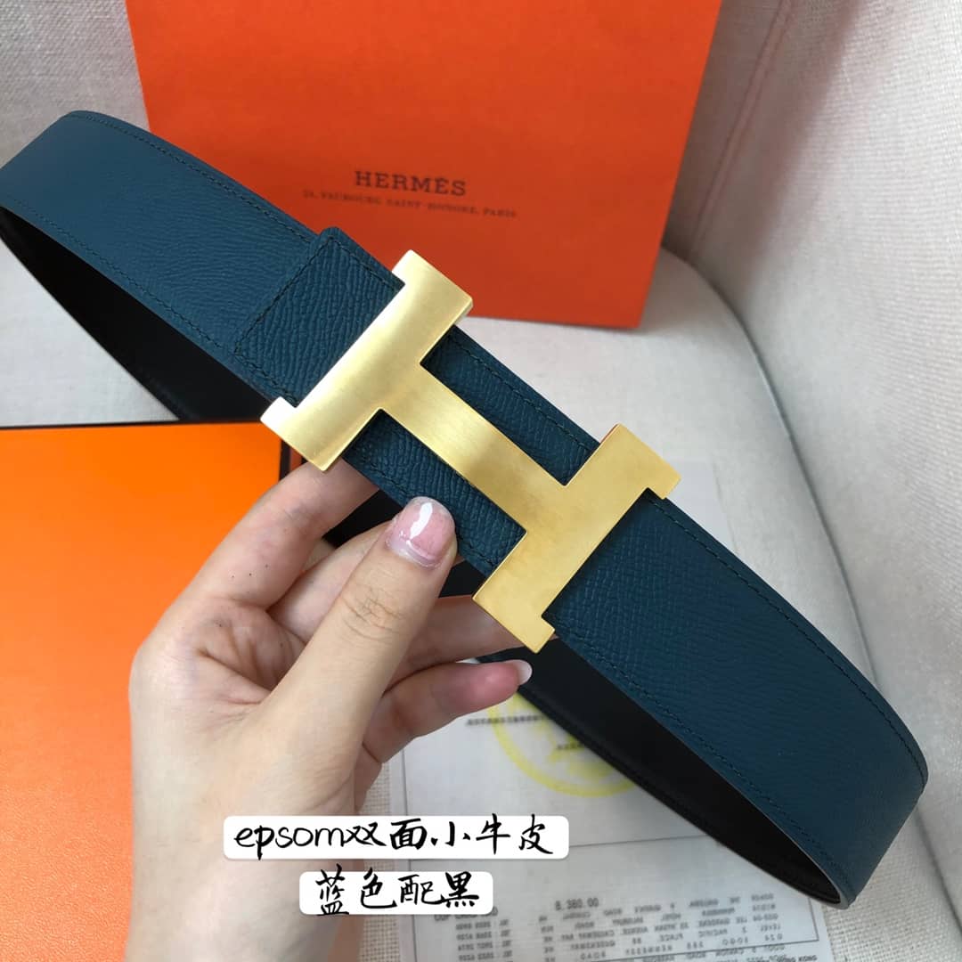 Knockoff H**me5 Logo Belt 38mm