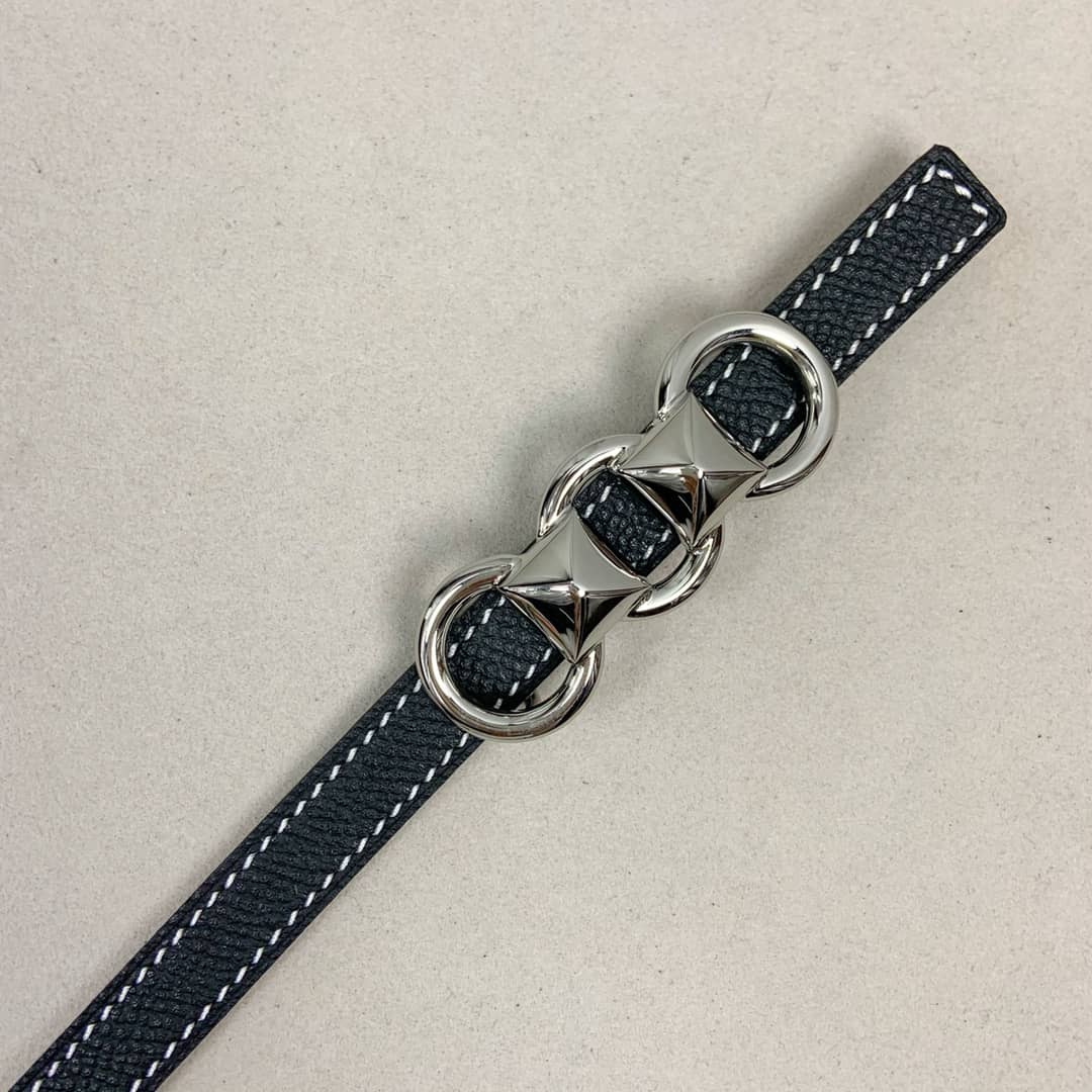 Fake H**me5 Logo Belt 13mm For Lady