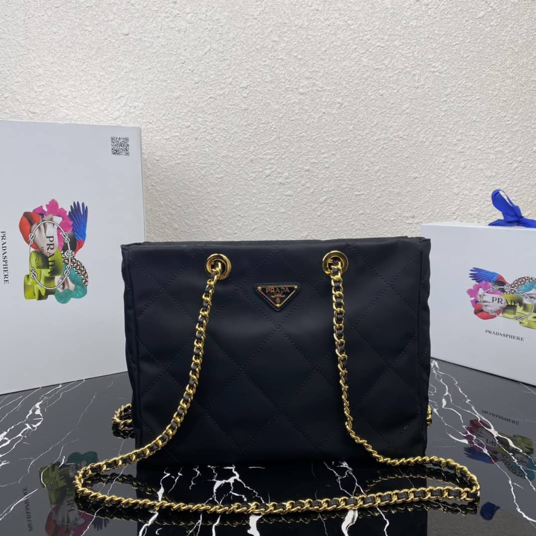 Replica Pra*as Leather Replica Tote