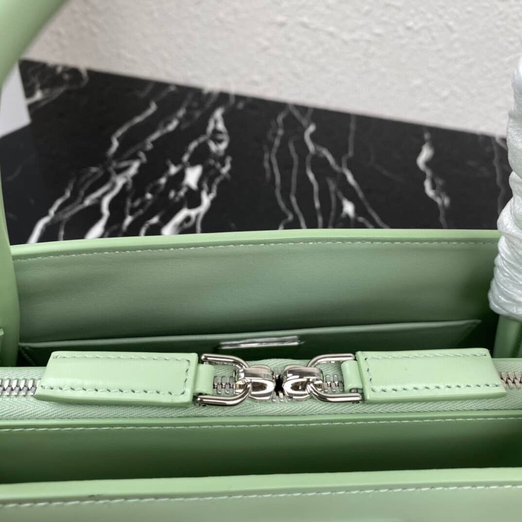 Pra*a Small Brushed Leather Replica Tote