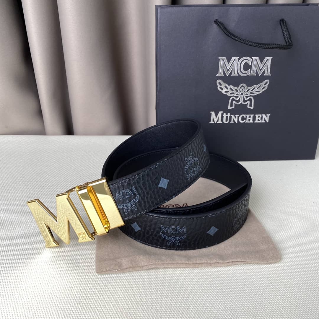 Wholesale Unisex MCM Logo Belt 40mm