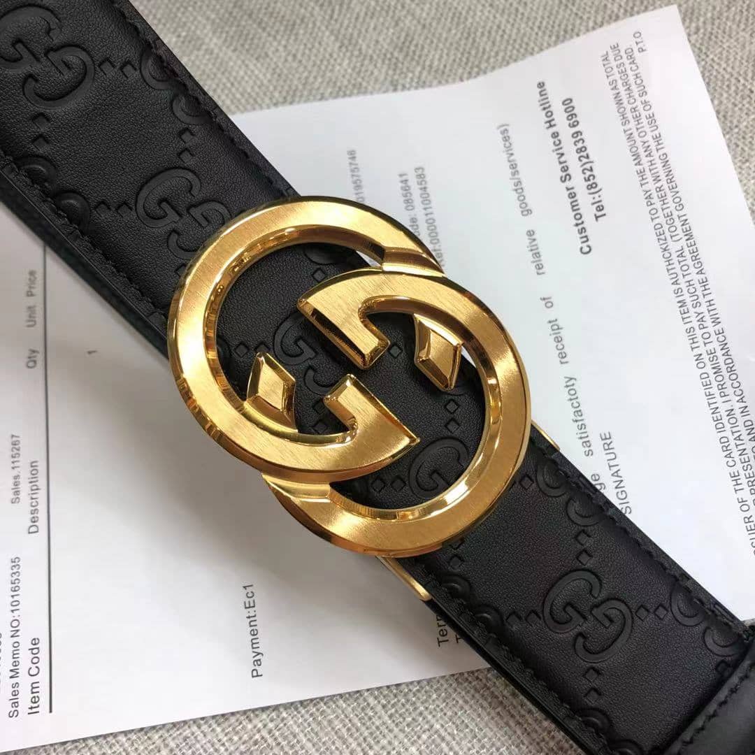 Fake Gvc*1 Logo Belt 34mm