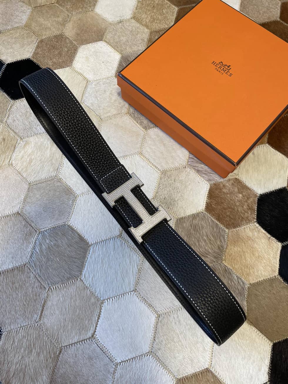 Knockoff H**me5 Logo Belt 38mm