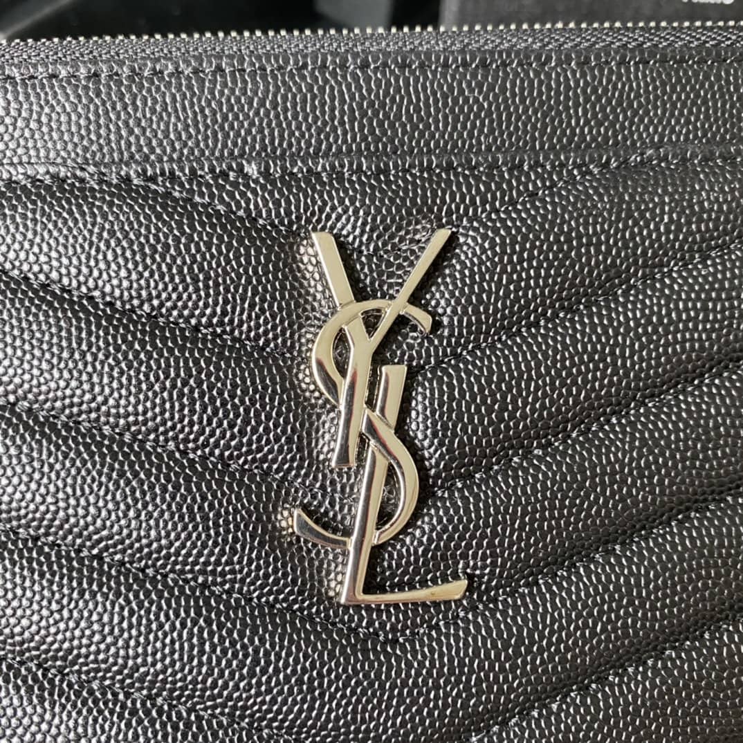 Y51 Clutch Replica Monogram Bill Pouch Black Metal