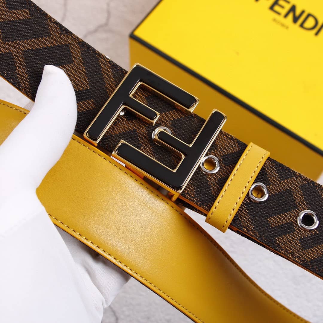 Knockoff F**di Logo Belt 38mm