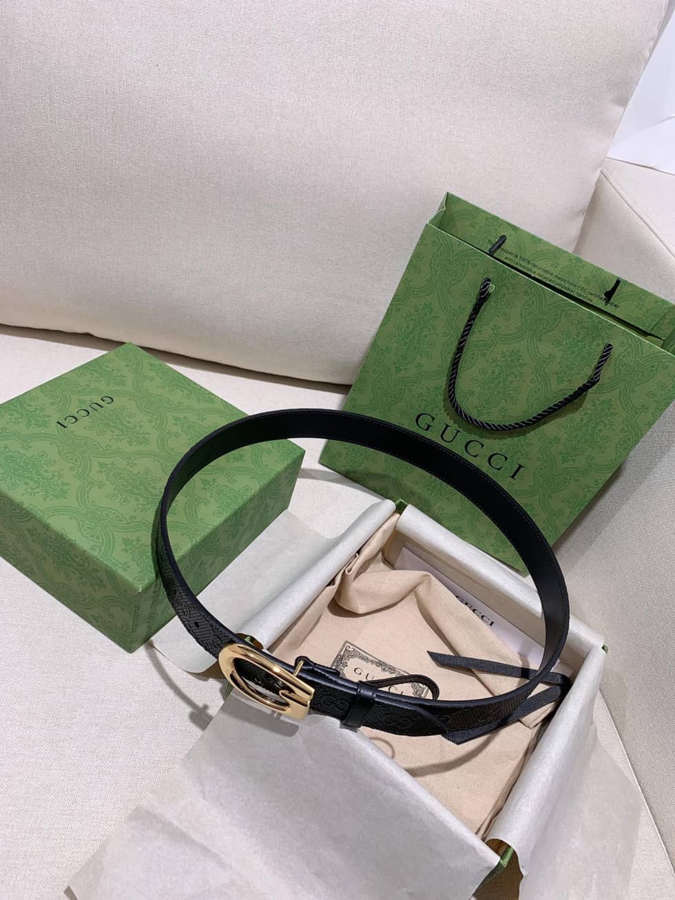 Fake Gvc*1 Logo Belt 30mm