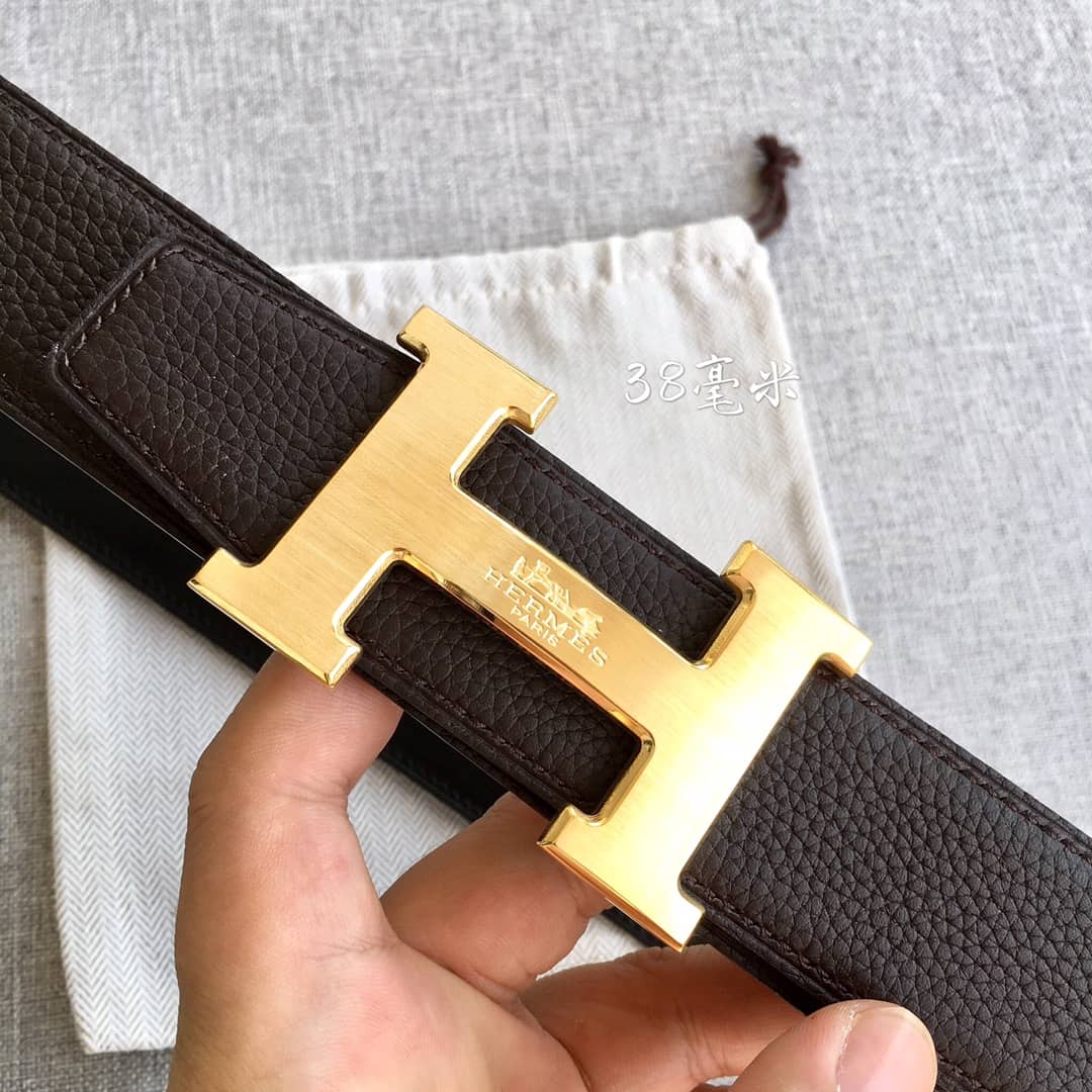 7 Star H**me5 Leather Belt 38mm