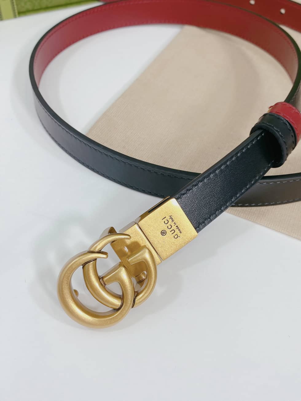 Fake Gvc*1 Logo Belt 20mm For Lady