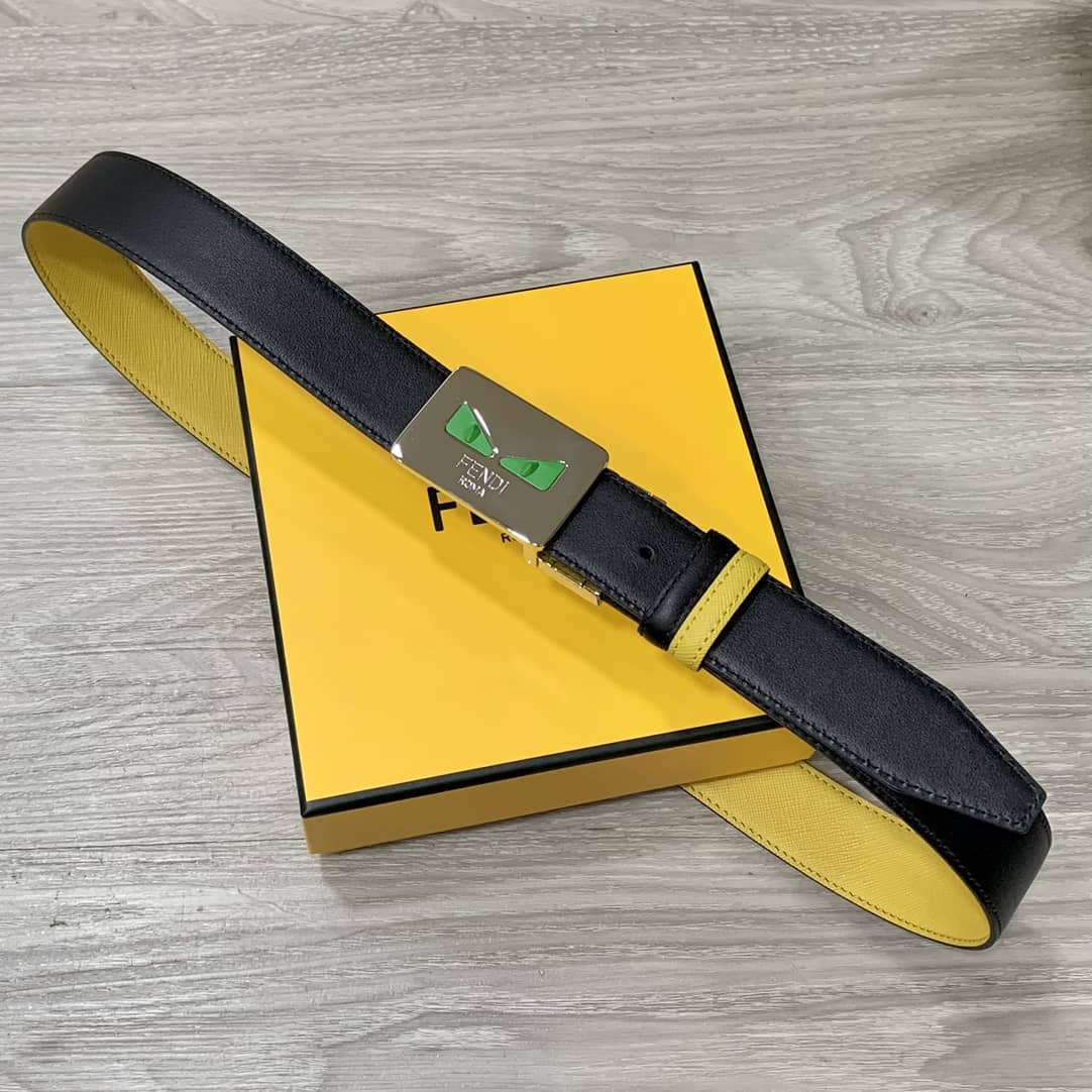 Knockoff F**di Logo Belt 35mm