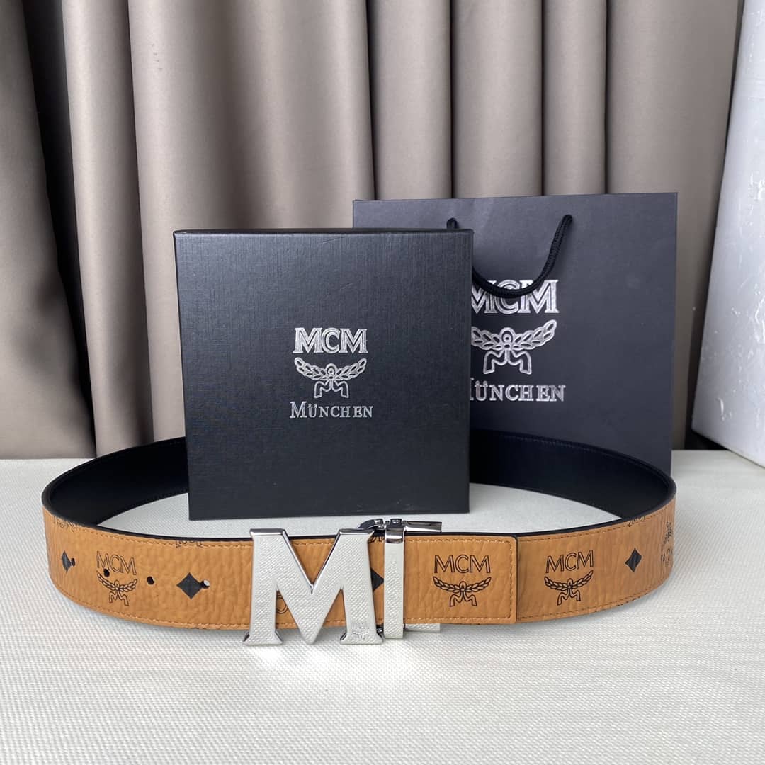 Replica Unisex MCM Buckle Belt 40mm