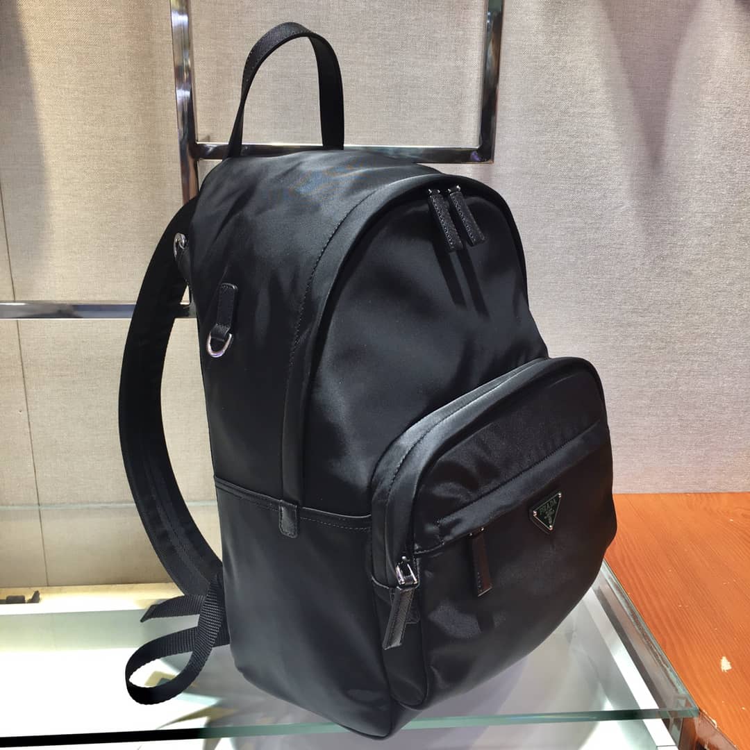 Pra*a Backpack Dupe Tessuto Zainetto Nylon Leather