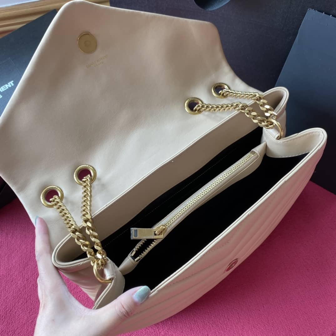 Y51 Loulou Medium Quilted “Y” Leather Replica Bag