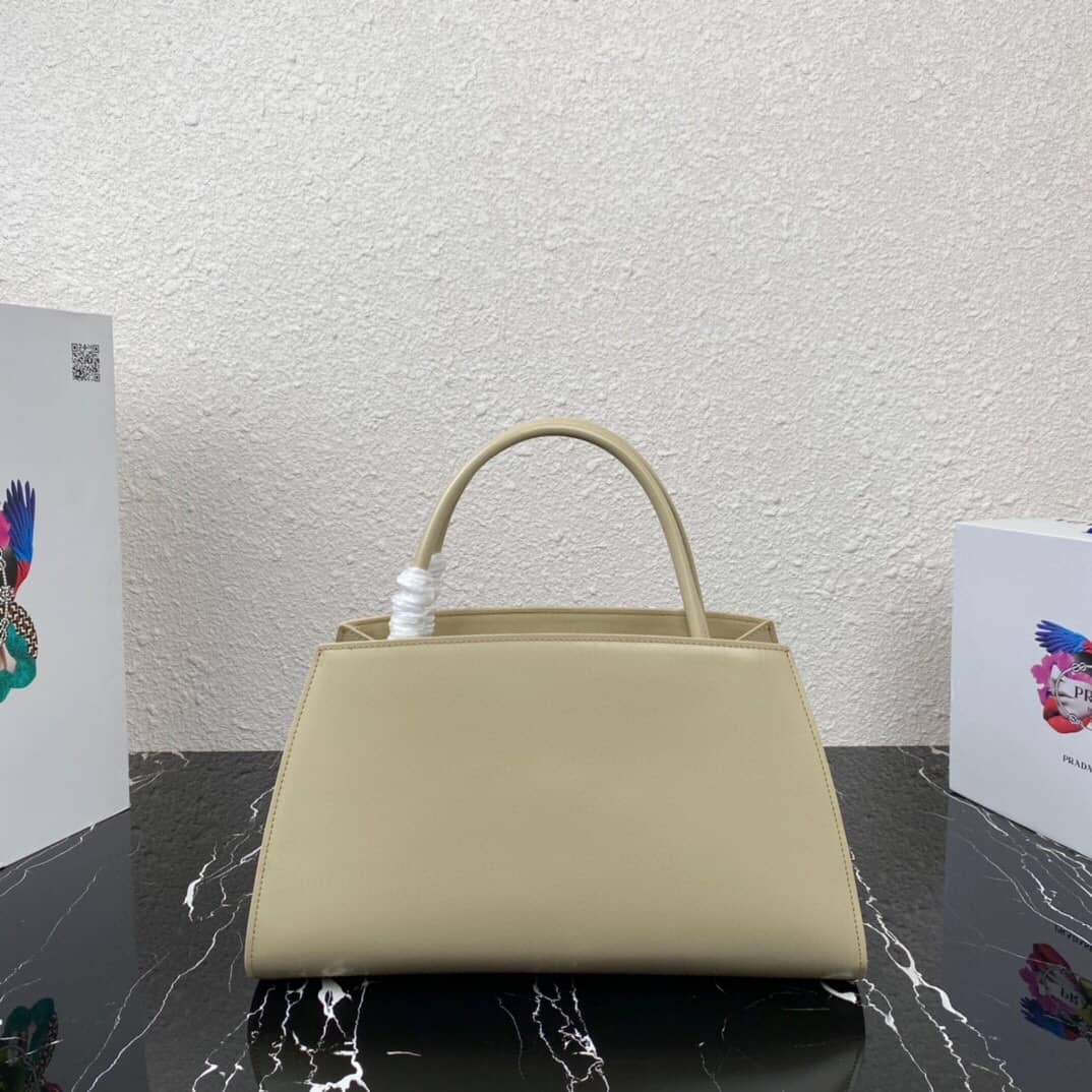 Pra*a Small Brushed Leather Replica Tote