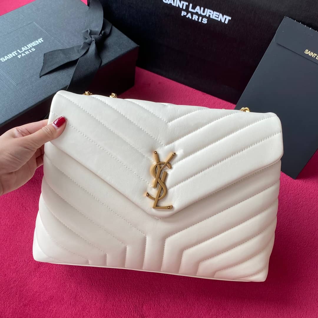 Y51 Loulou Medium Quilted “Y” Leather Replica Bag