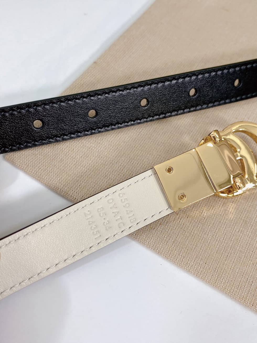 Gvc*1 Belt First Copy 20mm For Lady