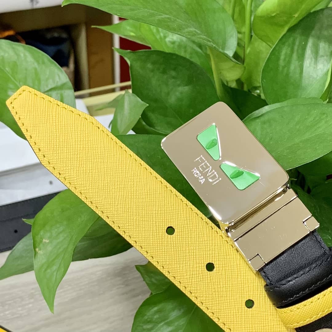 Knockoff F**di Logo Belt 35mm
