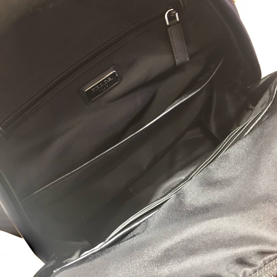 Pra*a Backpack Dupe Nylon Saffiano Leather