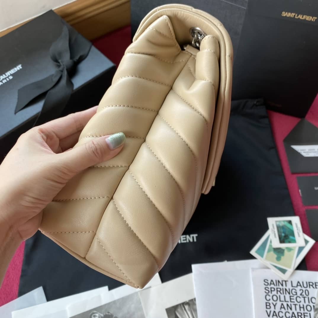 Y51 Loulou Medium Quilted “Y” Leather Replica Bag