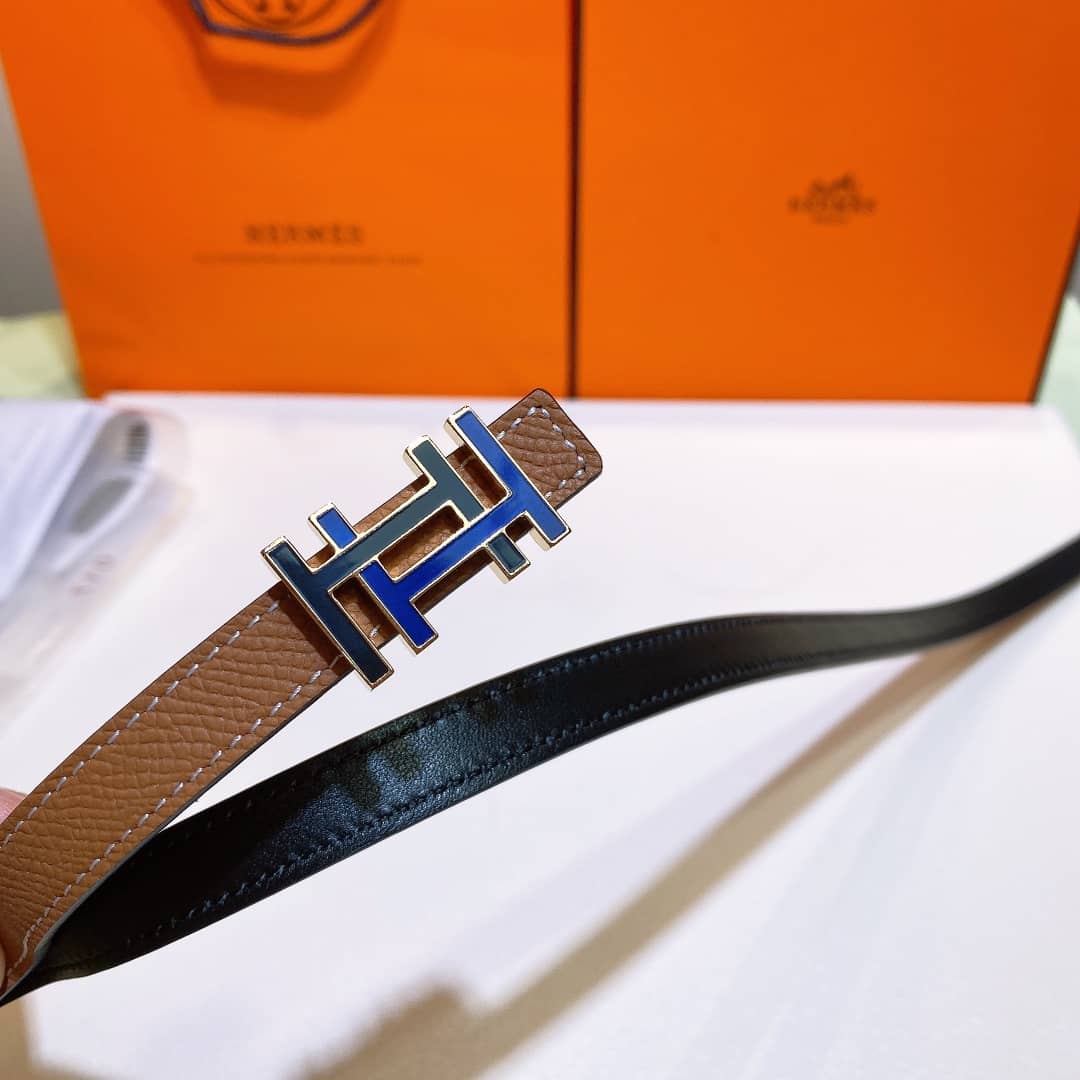 7 Star H**me5 Leather Belt 13mm For Lady