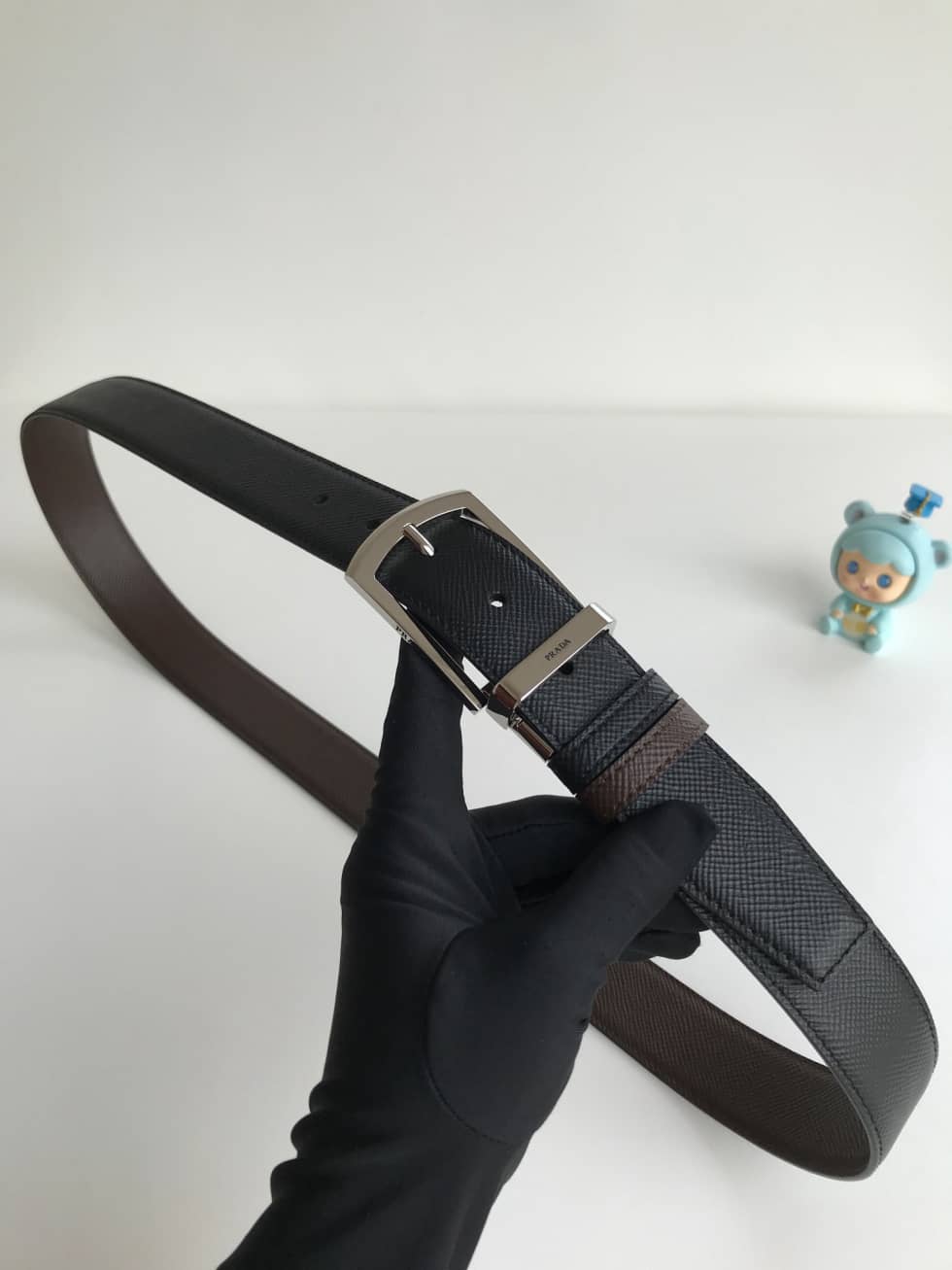 7 Star Pra*a Leather Belt 35mm